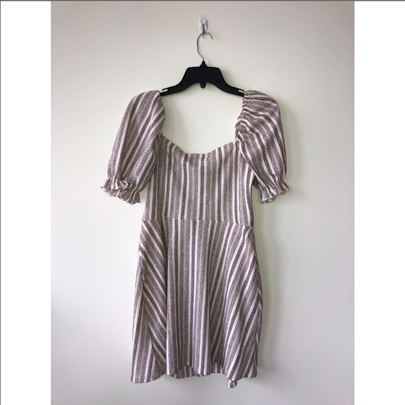 TOPSHOP WHITE STRIPE DRESS - Picture 7 of 7